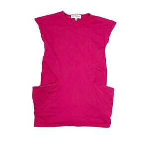 GugGuu Organic Cotton Tunic Dress 4T Berry Pink W Pockets